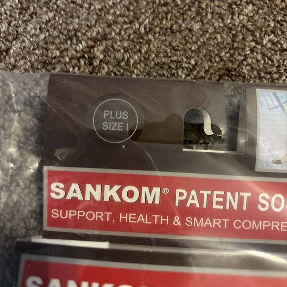 1 Grey, 1 Blk Sankom Patent Socks Improves Blood Circulation Switzerland Plus I - Picture 2 of 7